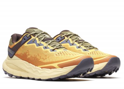 merrell nova 4 tangelo orange gul grå herr herrsko löpar jogging fritidssko sneaker lätt stabil