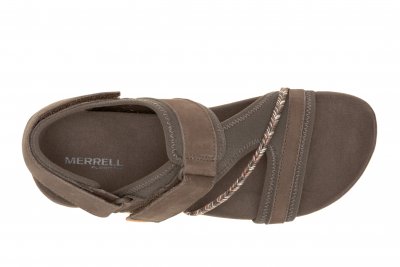 merrell terran 4 Backstrap bracken brun natur läder hälrem remmar kardborre damsandal fotriktig