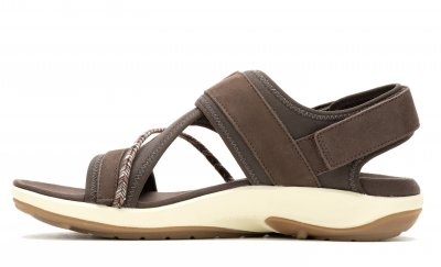 merrell terran 4 Backstrap bracken brun natur läder hälrem remmar kardborre damsandal fotriktig