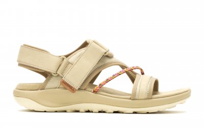 merrell terran 4 Backstrap incense beige natur läder hälrem remmar kardborre damsandal fotriktig