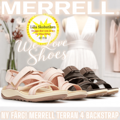 merrell terran 4 Backstrap bracken brun natur läder hälrem remmar kardborre damsandal fotriktig
