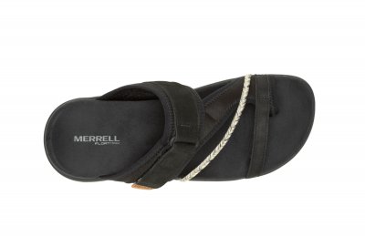 merrell terran 4 Post Wrap black svart tåsandal remmar kardborre damsandal fotriktig