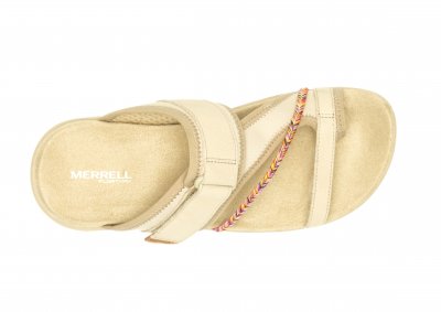 merrell terran 4 Post Wrap Incense beige naturvit lila rosa gulremmar kardborre damsandal fotriktig