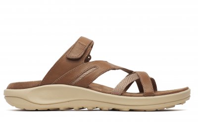 merrell district 4 weave damsandal läder remmar eva skum fotriktig kardborre sommar bekväm klassisk mocha brun