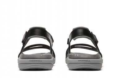 merrell harbor terran damsandal läder remmar eva skum fotriktig kardborre sommar bekväm klassisk svart black