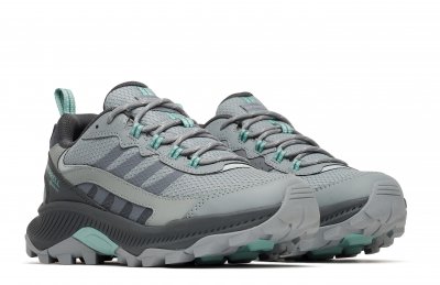 Merrell Dam Speed strike 2 gtx goretex Waterproof vattentät hög sneaker fotriktig womens monument grå grön turkos
