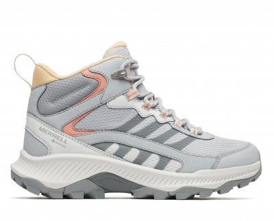 Merrell Dam Speed strike Eco gtx goretex Mid Waterproof vattentät hög sneaker känga fotriktig womens gale grå