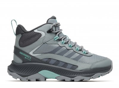 Merrell Dam Speed strike gtx goretex Mid Waterproof vattentät hög sneaker känga fotriktig womens monument turkos grå grön