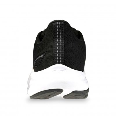 Mizuno fortrush multi herrsko black svart vit silver löparsko promenad fritid walking jogging dämpad rak pronation rymlig