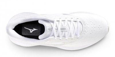 Mizuno Revolt 4 unisex dam herr white vit silver promenad walking träningssko löpar sneaker lätt stabil