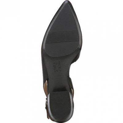 Naturalizer Banks Slingback / Black Leather läder svart lågsko hälrem finsko klack