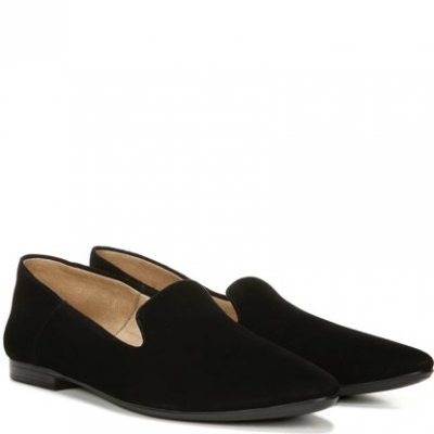 Naturalizer Lorna / Black Suede svart lågsko loafer mocka