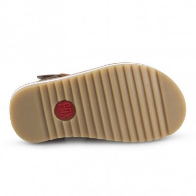 Pax Krabat sandal skinn kardborre brun