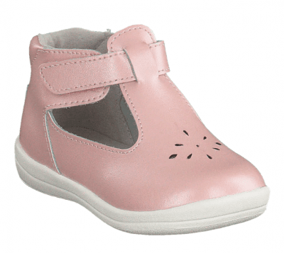 Pax Tuva Sandal / Rosa läder lära gå sko barn baby