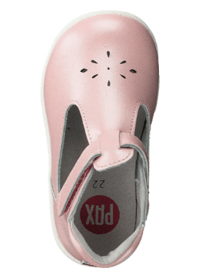 Pax Tuva Sandal / Rosa läder lära gå sko barn baby