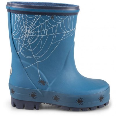 Pax web spindlar spindelnät Gummistövel blå barn regn vattentät