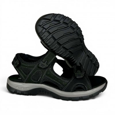 cc resorts emy black svart sandal dam gummisula fotriktig remmar memoryfoam