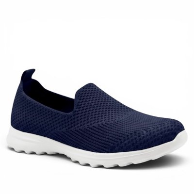 CC Resorts Casual Loafer beige navy blå lågsko mocka mesh memoryfoam