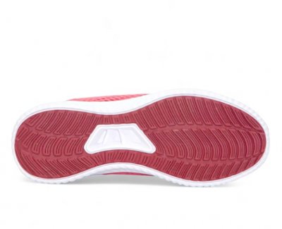 PoleCat Credo Iowa Sneaker walkingsko Dam / röd red tygsko fotriktig urtagbar sula komfort fuchsia rosa