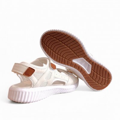 polecat credo hawaii white vit sandal dam unisex fotvänlig kardborre promenad vandring gummisula