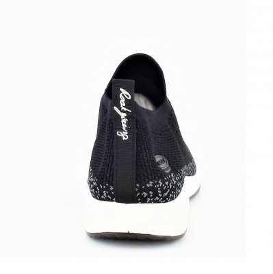 Rock Spring Kersty / damsko tyg resår memoryfoam mjuk rymlig svart slipin slipon