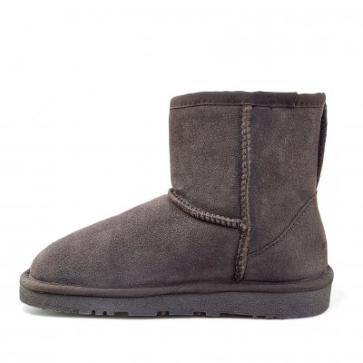 Rugged Gear Bondi Low dark brown mörkbrun boots känga fårull ull pälsboots uggs låga mockaboots