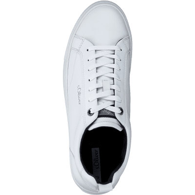 s.Oliver Sneaker Herr / White gummisko lågsko promenad walking mjuk fotriktig
