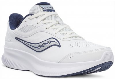 Saucony integrity metro wide navy white vit blå herr walkingsko komfort och stabilitet.