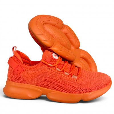 scholl camden textil orange dam sneaker fritidssko promenad walking