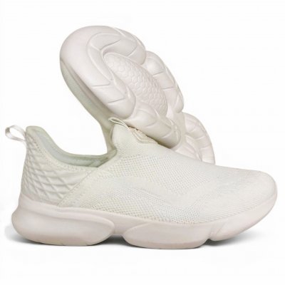 scholl camden sock slipon textil vit dam sneaker fritidssko promenad walking