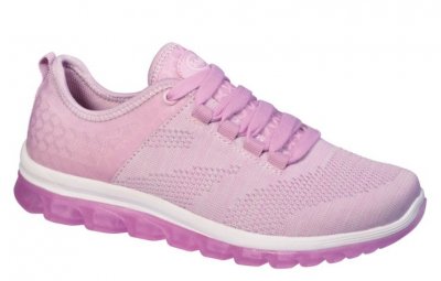 Scholl Darwin Sneaker / pink rosa biomechanics fotriktiga tygsko ljusgrå