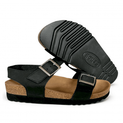 scholl filippa sandal dam svart bio fotriktig remmar