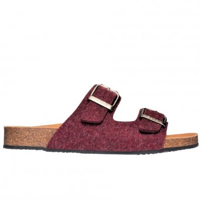 Scholl Greeny Malaren AD / Bordeaux biosandal ergonomisk fotriktig arbetssko vegan återvunnen