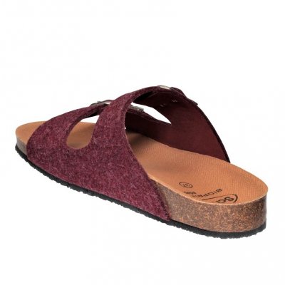 Scholl Greeny Malaren AD / Bordeaux biosandal ergonomisk fotriktig arbetssko vegan återvunnen