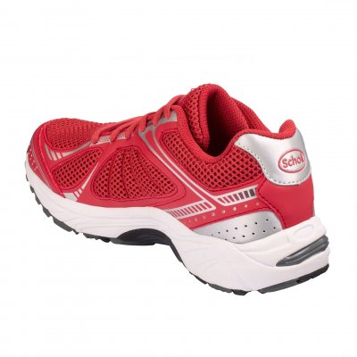 Scholl New Sprinter Walkingsko / red röd fotriktig pronation hälsmärta fotsmärta