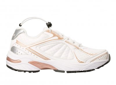 Scholl Sprinter Easy Walkingsko / white vit guld white fotriktig pronation fotsmärta promenadsko