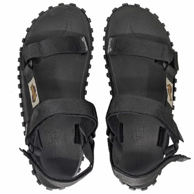 Gumbies scrambler sandal svart black dam herr Unisex remmar stöd komfort grepp sommar tyg gummisula sandal