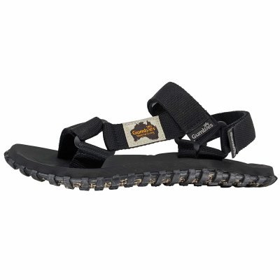 Gumbies scrambler sandal svart black dam herr Unisex remmar stöd komfort grepp sommar tyg gummisula sandal