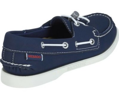 Sebago Docksides Ariaprene Marinblå Båtsko Loafers Seglarsko Vattenresistent