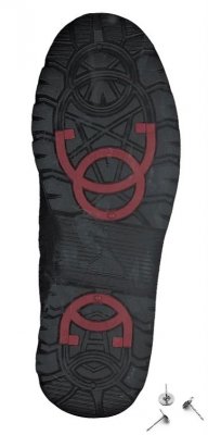 Sköna Marie Kea Vinterboots med Dubbar / Svart broddar kängor varmfodrad antislip mocka urtagbar innersula dragkedjor