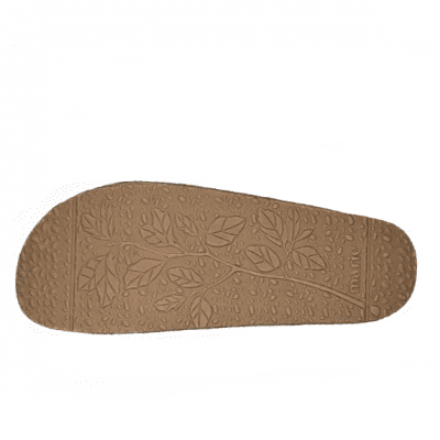 Sköna Marie Laura Denim biosandal fotriktig läder kork tan brun