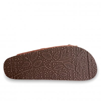 sköna marie Lava Bio classic Comfort Rost brun tan foam fotriktig biosandal dam avlastande skinn mocka läder
