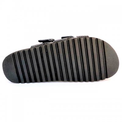 Sköna Marie Minerva Svart Black skinn Biosandal