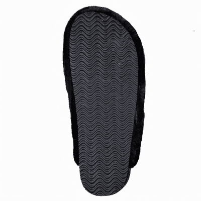 sköna marie selma kork biosandal päls textil mocka toffla toffel svart dam