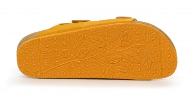 Sköna Marie Spicy Gul Biosandal läder mocka anatomisk