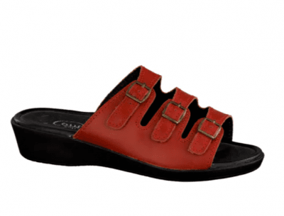 Soft Comfort Fredrika / Röd skinn nubuck läder sandal