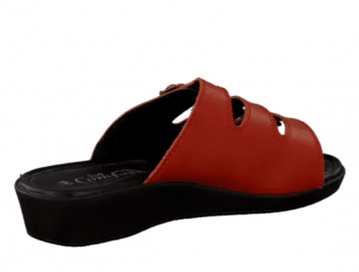 Soft Comfort Fredrika / Röd skinn nubuck läder sandal