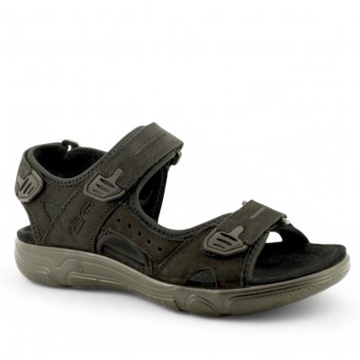 Soft Comfort Hills black svart sandal dam remmar läder fotriktig kardborre skön