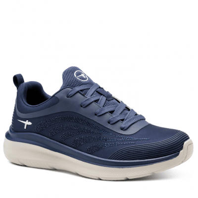 Tamaris amelie lätt Sneaker med Rymlig Läst navy blå glitter komfort memoryfoam textil damsko fotriktig