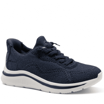 Tamaris daisy step in lätt Sneaker med Rymlig Läst navy marinblå komfort memoryfoam textil damsko fotriktig